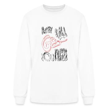 Flattery will get you nowhere - Men's Long Sleeve T-Shirt - white - Front