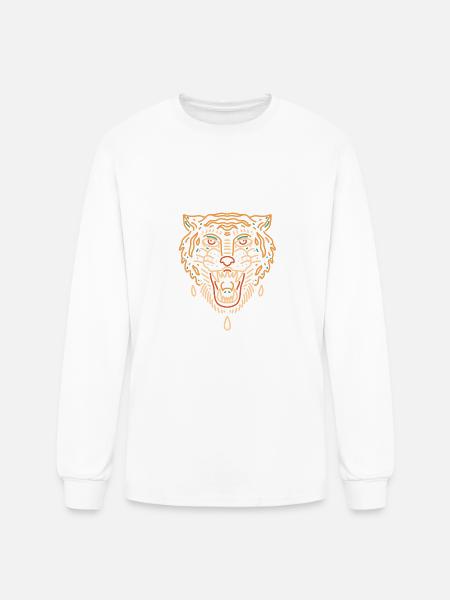 The Beast - Men's Long Sleeve T-Shirt - white
