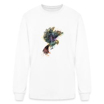 ornamental bird - Men's Long Sleeve T-Shirt - white - Front