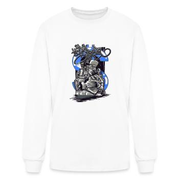 character art - Men's Long Sleeve T-Shirt - white - Front