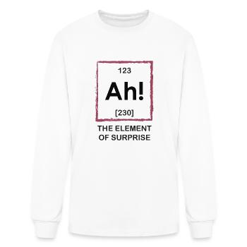 Ah The Element Of Surprise - Men's Long Sleeve T-Shirt - white - Front