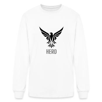 HERO - Men's Long Sleeve T-Shirt - white - Front