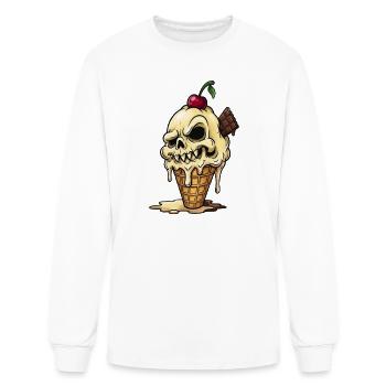 SPOOKY_ICECREAM_CONE - Men's Long Sleeve T-Shirt - white - Front
