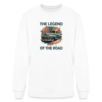 THE LEGEND OF THE ROAD - Men's Long Sleeve T-Shirt - white - Front