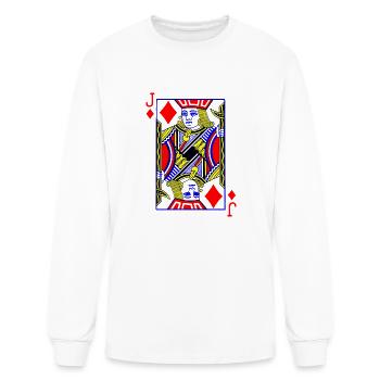 jack of diamonds - Men's Long Sleeve T-Shirt - white - Front