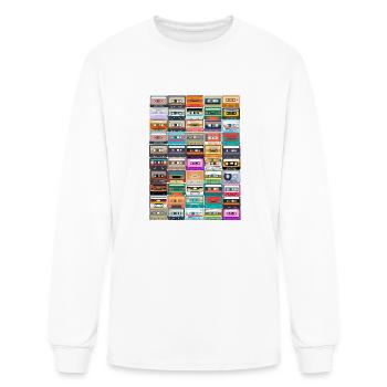 cassette - Men's Long Sleeve T-Shirt - white - Front