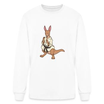 Comic Kangaroo Does Judo - Men's Long Sleeve T-Shirt - white - Front
