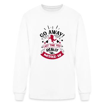 Go away Last time - Men's Long Sleeve T-Shirt - white - Front
