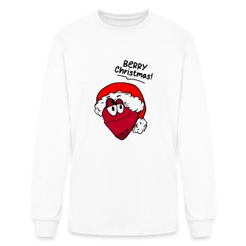 Funny Berry Shirt Funny Picture Berry Christmas - Men's Long Sleeve T-Shirt - white - Front