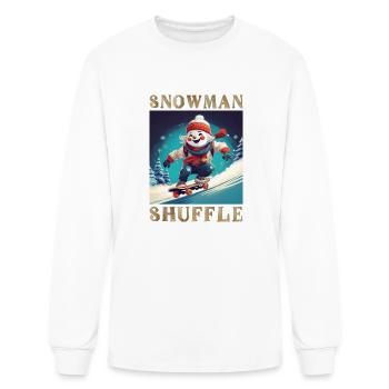 Snowman Shuffle - The Coolest Winter Adventure - Men's Long Sleeve T-Shirt - white - Front