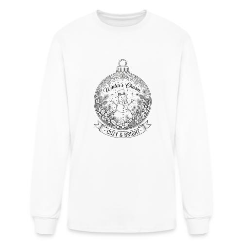 Festive Snowman T-Shirt - Men's Long Sleeve T-Shirt