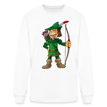 Robin Hood-arrows-bow-tale - Men's Long Sleeve T-Shirt - white - Front