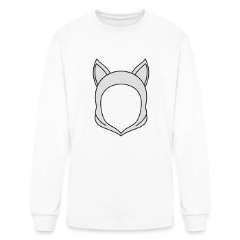 Fox Ears Hoodie - Men's Long Sleeve T-Shirt - white - Front