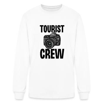 Tourist Crew - Men's Long Sleeve T-Shirt - white - Front