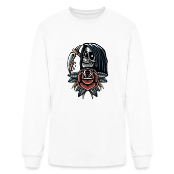Grim Flower - Men's Long Sleeve T-Shirt - white - Front