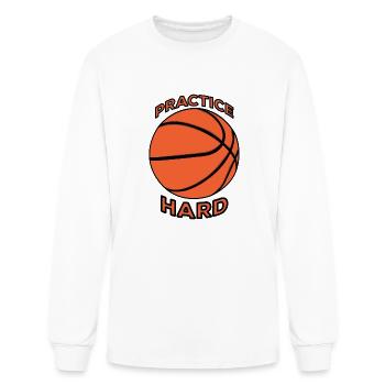 Practice Hard - Men's Long Sleeve T-Shirt - white - Front