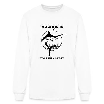 Fish Story - Men's Long Sleeve T-Shirt - white - Front