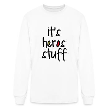 It s Heros Stuff - Men's Long Sleeve T-Shirt - white - Front
