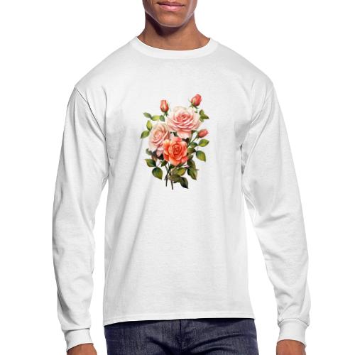 Pink Roses - Men's Long Sleeve T-Shirt
