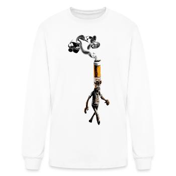 No smoking - Men's Long Sleeve T-Shirt - white - Front