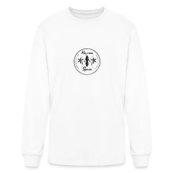Retro Majorca Spain Beach Surfing Fan Vacation - Men's Long Sleeve T-Shirt - white - Front