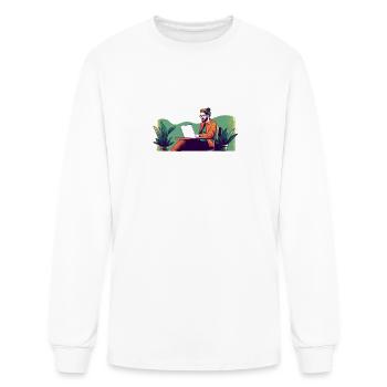 Young Trader - Men's Long Sleeve T-Shirt - white - Front