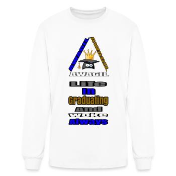AWAGIL "Vision" - Men's Long Sleeve T-Shirt - white - Front