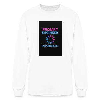 Prompt Engineer Loading - Men's Long Sleeve T-Shirt - white - Front