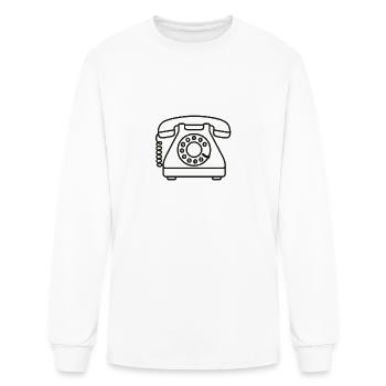 Vintage Rotary Phone Design - Men's Long Sleeve T-Shirt - white - Front