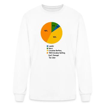 Graphique circulaire de chasse à l’arbalète Graphique amusant de loisir - T-shirt à manches longues Homme - blanc - Devant