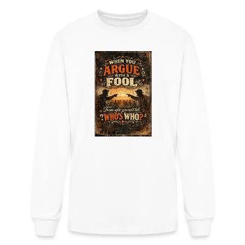 Be wise  - Men's Long Sleeve T-Shirt - white - Front