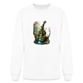 Nature Guitar in Bloom - Men's Long Sleeve T-Shirt - white - Front