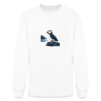 Petit Macareux Silencieux - T-shirt à manches longues Homme - blanc - Devant
