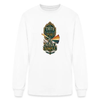 The Truth Is Rarely Pure - Men's Long Sleeve T-Shirt - white - Front