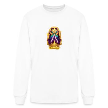 Gemini Twin Echo - Men's Long Sleeve T-Shirt - white - Front