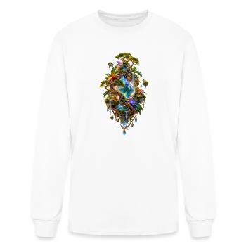 Crystal Heart Oasis - Men's Long Sleeve T-Shirt - white - Front