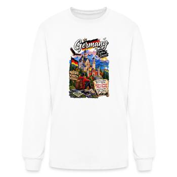 Neuschwanstein Castle Germany – Bavarian Travel . - Men's Long Sleeve T-Shirt - white - Front