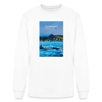 Svinafellsjokull Glacier Vista - Men's Long Sleeve T-Shirt - white - Front