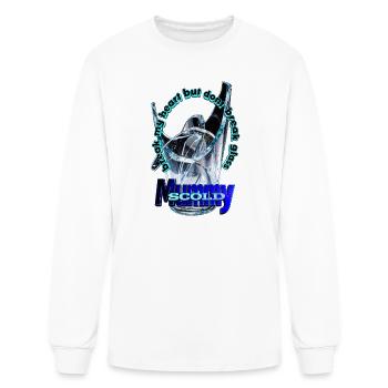 Broken Glass Equals Broken Mom - Men's Long Sleeve T-Shirt - white - Front