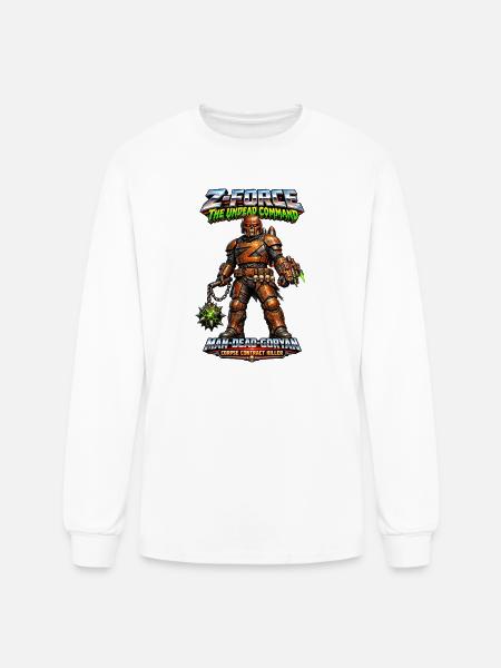 Z-FORCE: MAN-DEAD-GORYAN - Men's Long Sleeve T-Shirt - white
