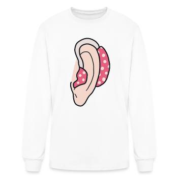Hearing aid Hearing impaired, deaf - Men's Long Sleeve T-Shirt - white - Front