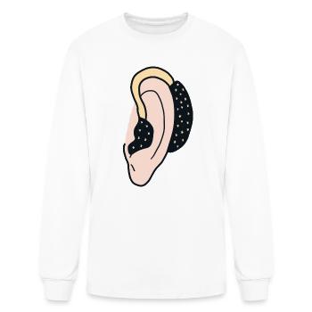 Hearing aid Hearing impaired, deaf - Men's Long Sleeve T-Shirt - white - Front
