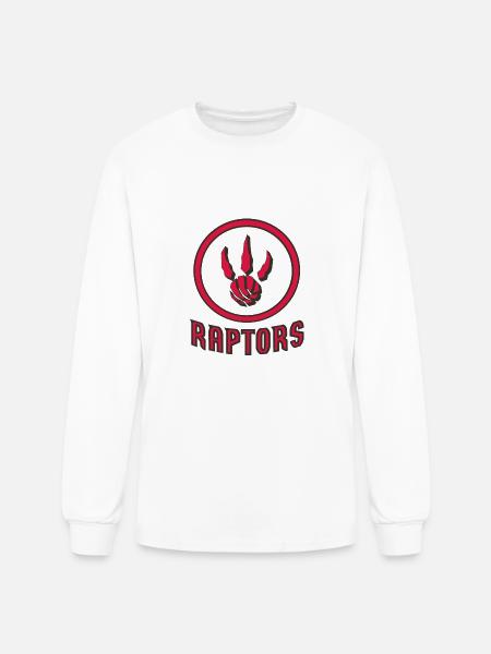 Raptors Throwback - Men's Long Sleeve T-Shirt - white