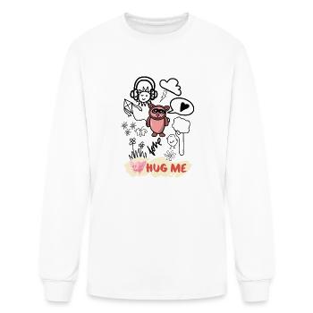 Hug me - Men's Long Sleeve T-Shirt - white - Front