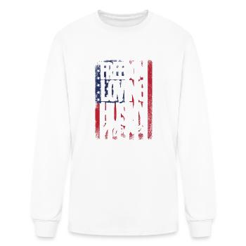 Husky Freedom Loving Husky Mother - Men's Long Sleeve T-Shirt - white - Front
