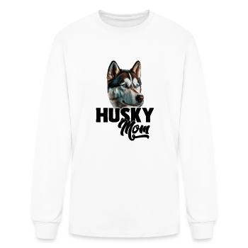 Siberian Husky siberian Husky Mom - Men's Long Sleeve T-Shirt - white - Front