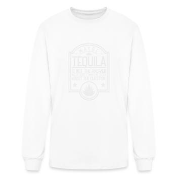 Tequila Fan Mono - Men's Long Sleeve T-Shirt - white - Front