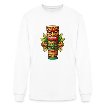 Reggae Tiki - T-shirt à manches longues Homme - blanc - Devant