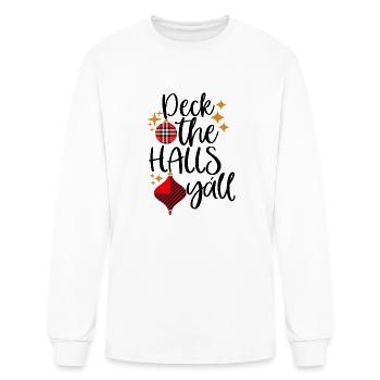 Deck The Halls Y all - Men's Long Sleeve T-Shirt - white - Front