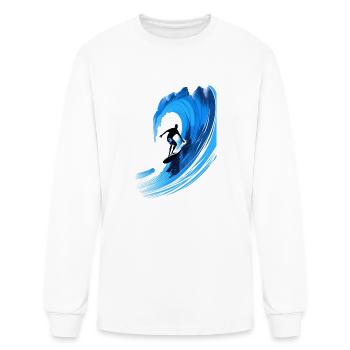riding on the sea - Men's Long Sleeve T-Shirt - white - Front